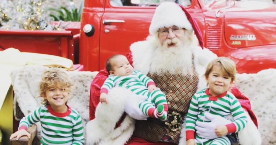 The Cutest Pics of Celebrity Kids Meeting Santa This Year