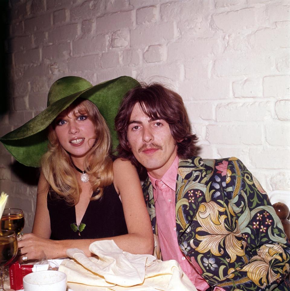  (George Harrison wears a blazer by John Pearse, bought from Granny Takes a Trip. Pictured here with Pattie Boyd in 1967. Pictorial Press/Alamy)