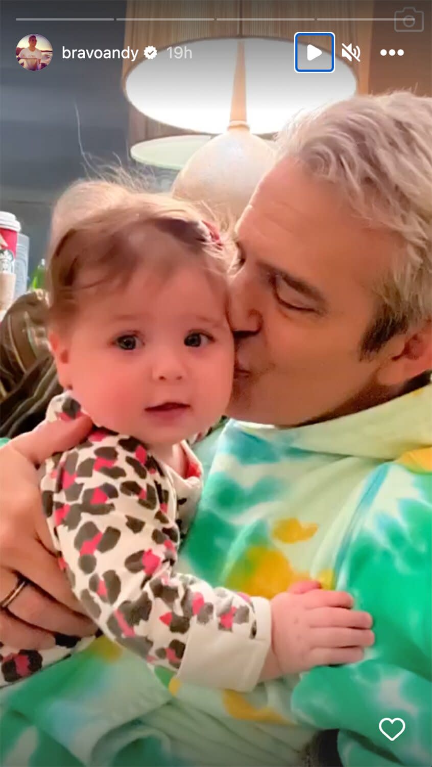 Andy Cohen Says 'Good Night' to Fire with Son Ben as He Cuddles Daughter Lucy on Cozy Night In