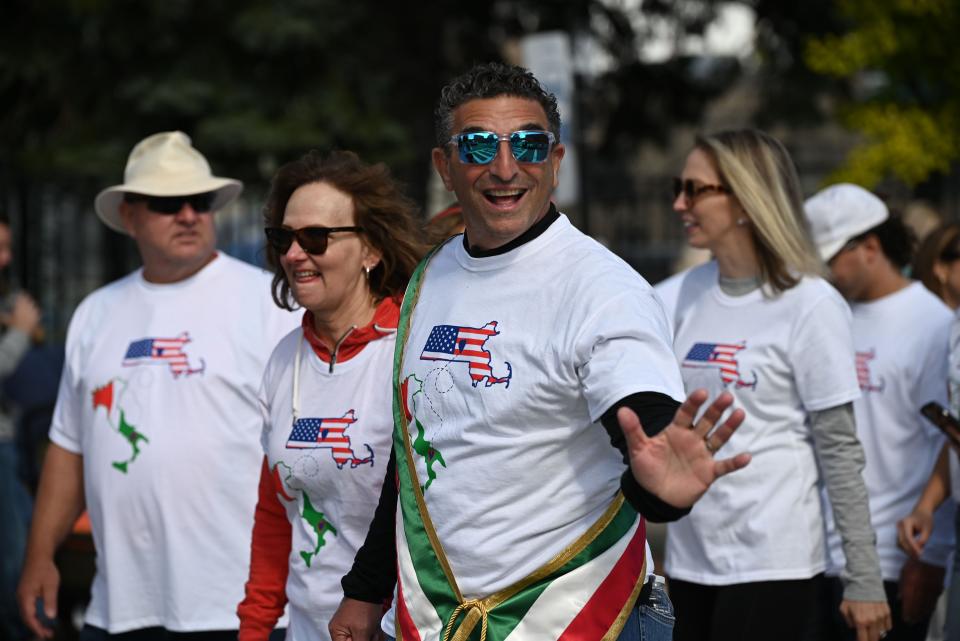 J.P. Ricciardi was grand marshal of the Italian Heritage Parade last October on Shrewsbury Street.