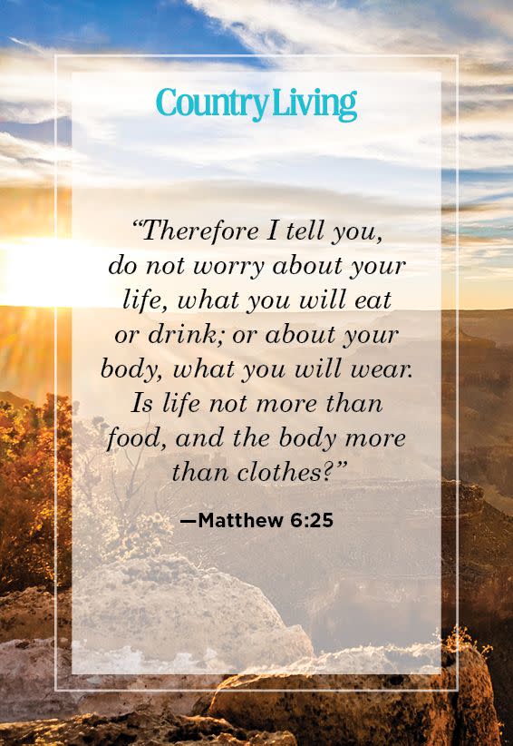 6) Matthew 6:25