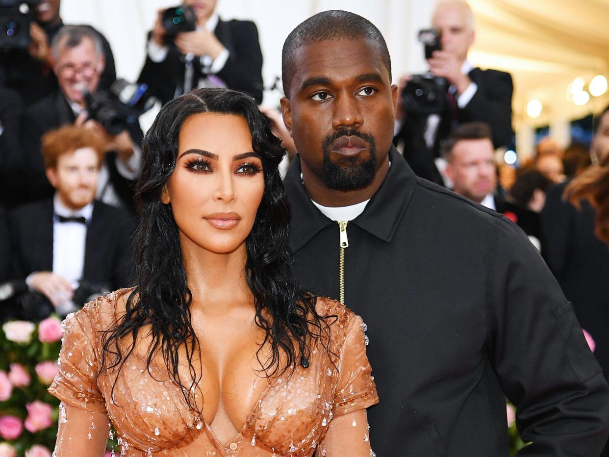 Kim Kardashian West and Kanye West attend The 2019 Met Gala Celebrating Camp: Notes on Fashion at Metropolitan Museum of Art on May 06, 2019 in New York City