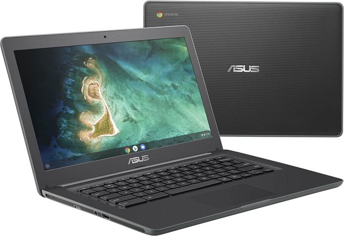 ASUS Chromebook C403 Rugged & Spill Resistant Laptop is on sale for $179. Image via Amazon.