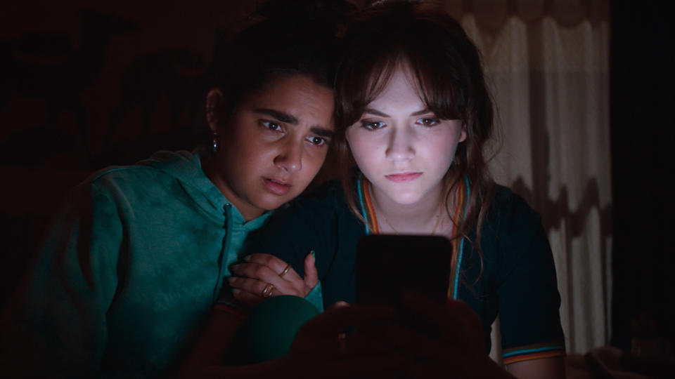 Geraldine Viswanathan and Emilia Jones in 'Cat Person'<span class="copyright">Courtesy of Sundance Institute</span>