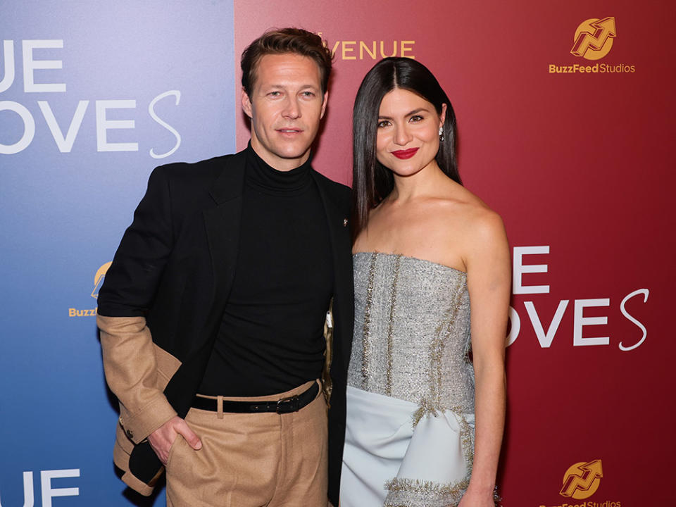 Luke Bracey and Phillipa Soo attend the "One True Loves" New York Premiere at Whitby Hotel Theater on March 27, 2023 in New York City.