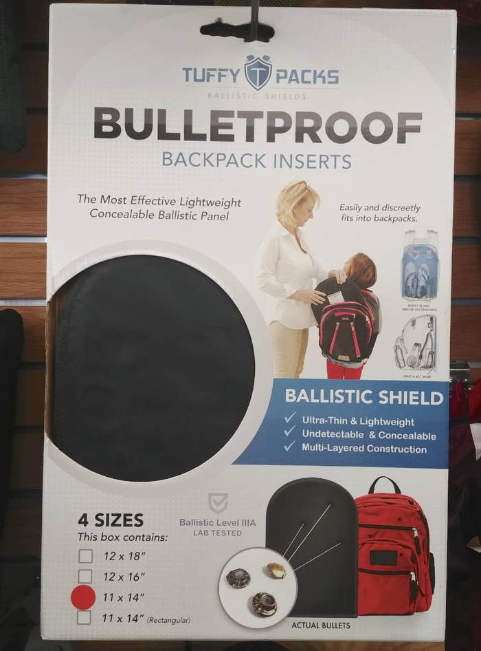 Tuffy Packs Bulletproof Backpack Inserts: Ultra-thin, lightweight, detachable. Fits in various backpack sizes. Lab-tested, concealable ballistic panel