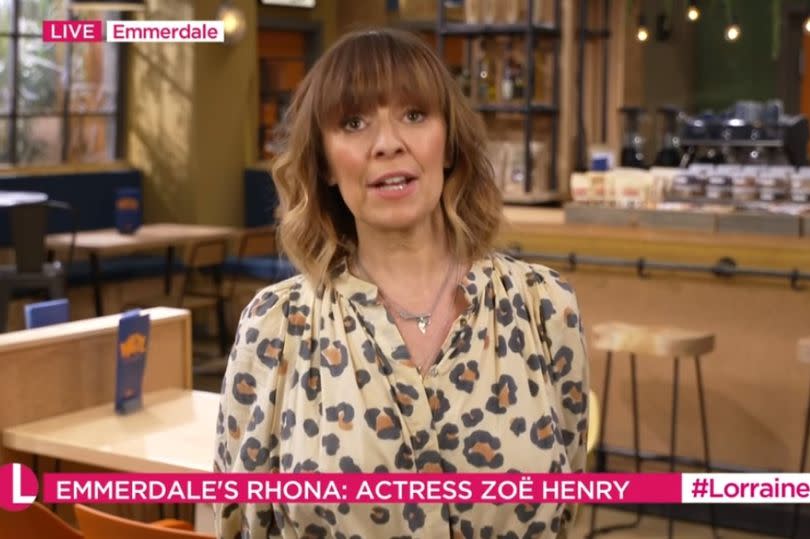 Emmerdale's Zoe Henry on ITV's Lorraine