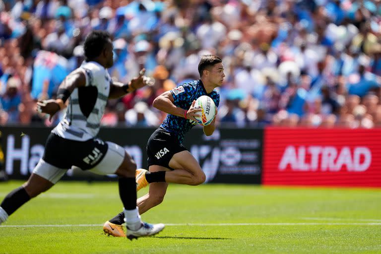 Marcos Moneta, el jugador más desequilibrante de Pumas 7s, brilló frente a Fiji e hizo un aporte crucial contra All Blacks 7s.