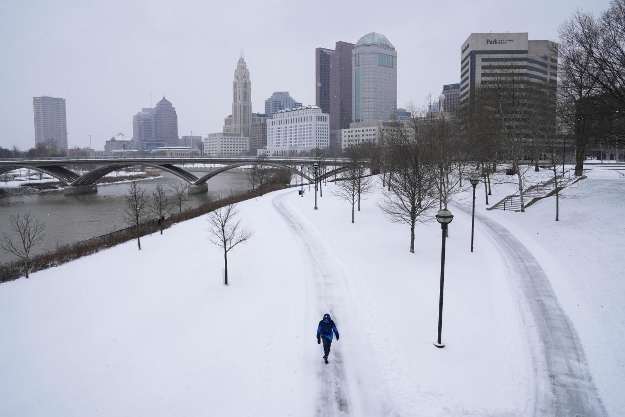 Columbus could see up to 3 inches of snow on Sunday, according to the National Weather Service Wilmington office.