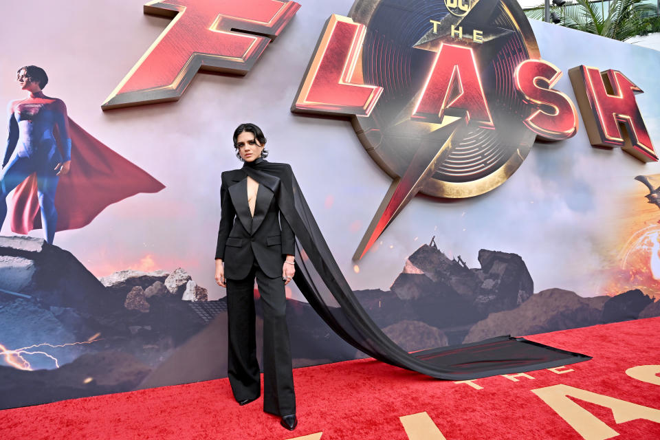 Sasha Calle at the LA premiere of The Flash in June 2023. (Axelle/Bauer-Griffin/FilmMagic)