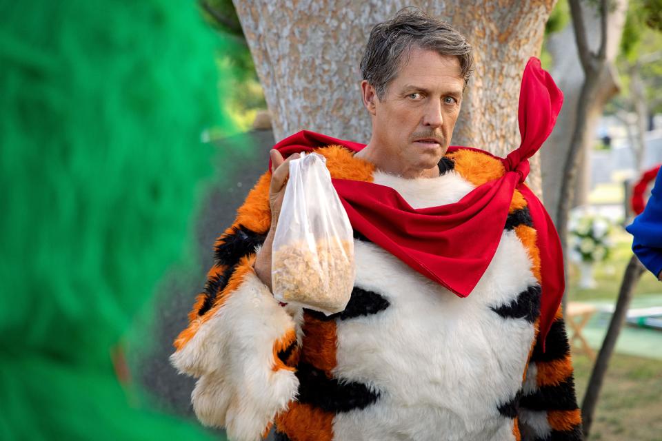 Hugh Grant as Thurl in Netflix's "Unfrosted."