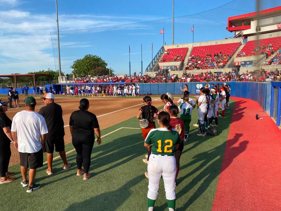 The City/County All-Star high school softball game at Margie Wright Diamond at Fresno State on Wednesday, June 21, 2023.