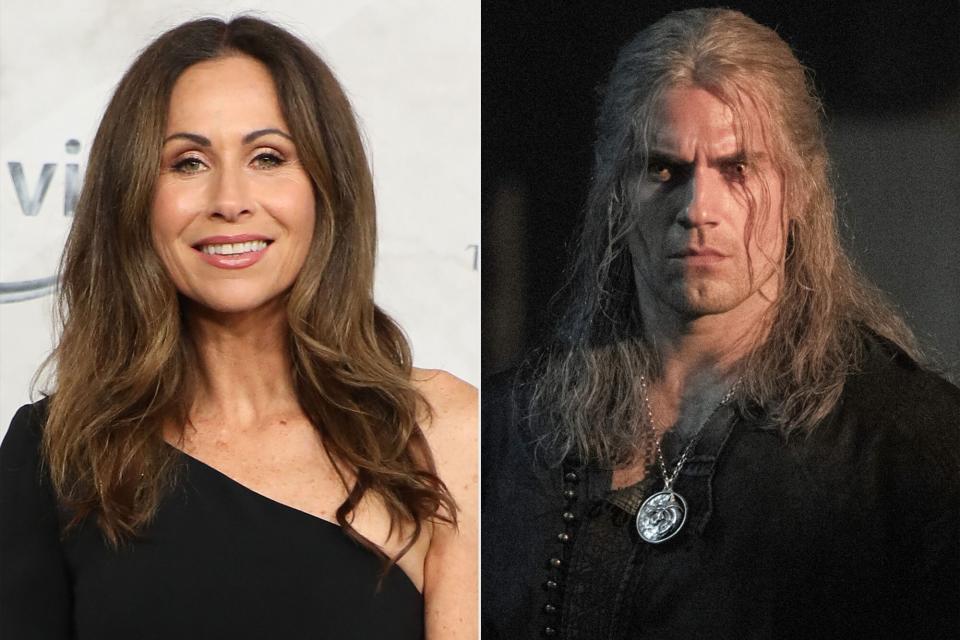 Minnie Driver attends "The Lord Of The Rings: The Rings Of Power" World Premiere at Leicester Square on August 30, 2022 in London, England. ; The Witcher Season 2 Henry Cavill