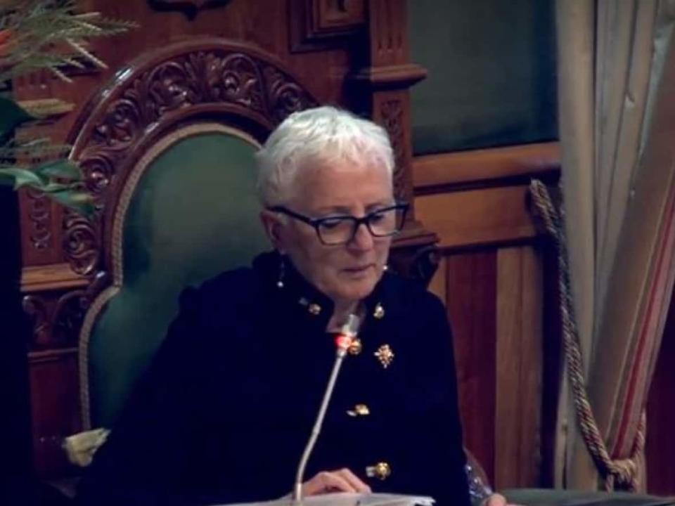 Brenda Murphy, who is not bilingual, was appointed lieutenant-governor of New Brunswick in 2019 following the death of former Lt.-Gov. Jocelyne Roy Vienneau. (Submitted by Province of New Brunswick - image credit)