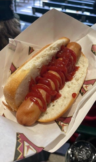The "avoiding gluten dog" is available inside Chase Field at the Four Peaks concession stand near section 139 and at A-Zona Street Tacos near section 207.
