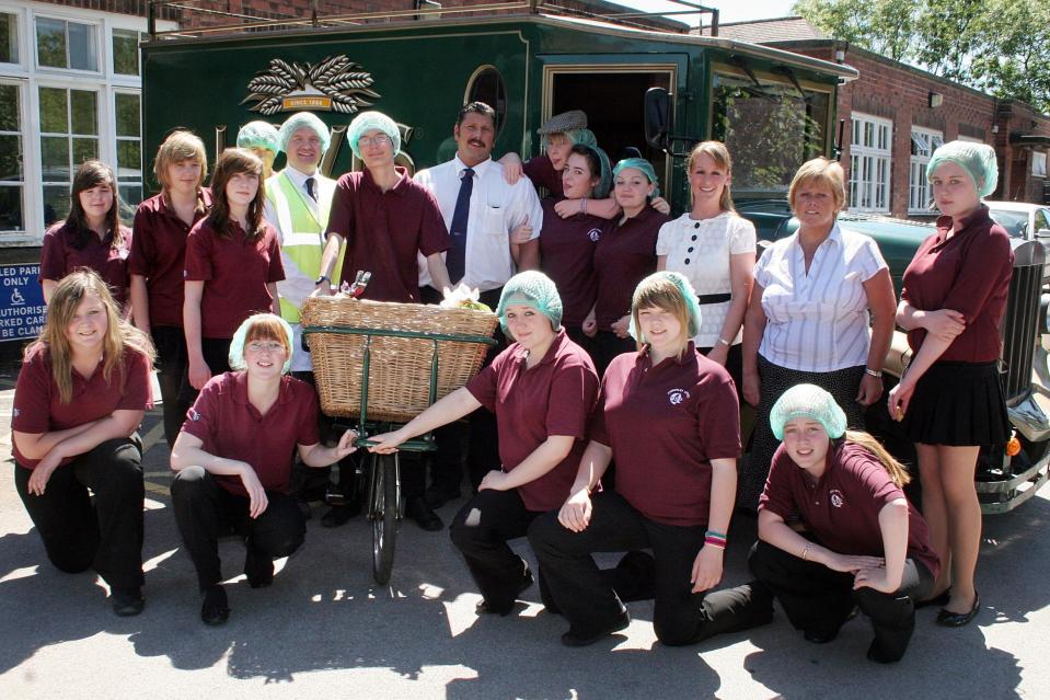 2008: Pupils at Kimberley Comprehensive School are pictured during their food tech day with Hovis. (Photo: LINDSAY COLBOURNE)