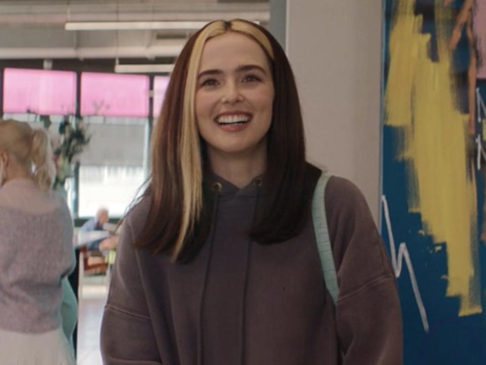 Zoey Deutch as Danni in "Not Okay."