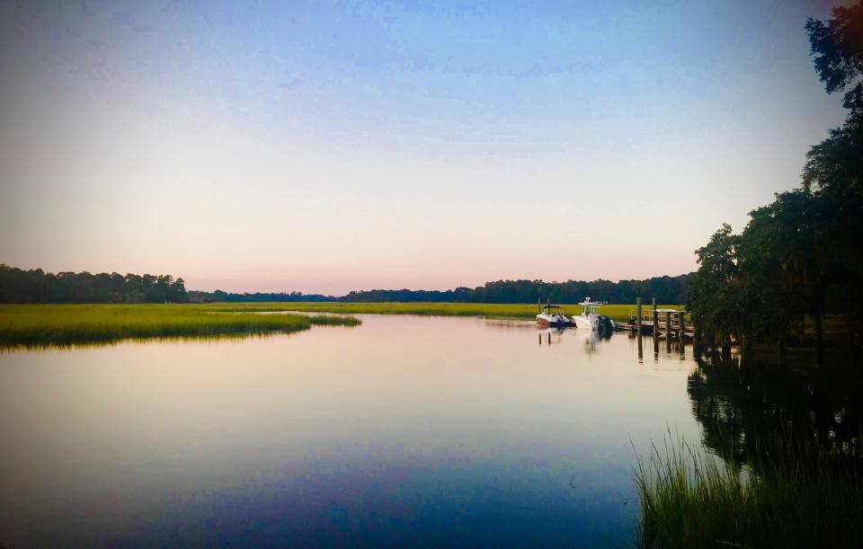 South Carolina — Sunset in the South Carolina Lowcountry of Brays Island