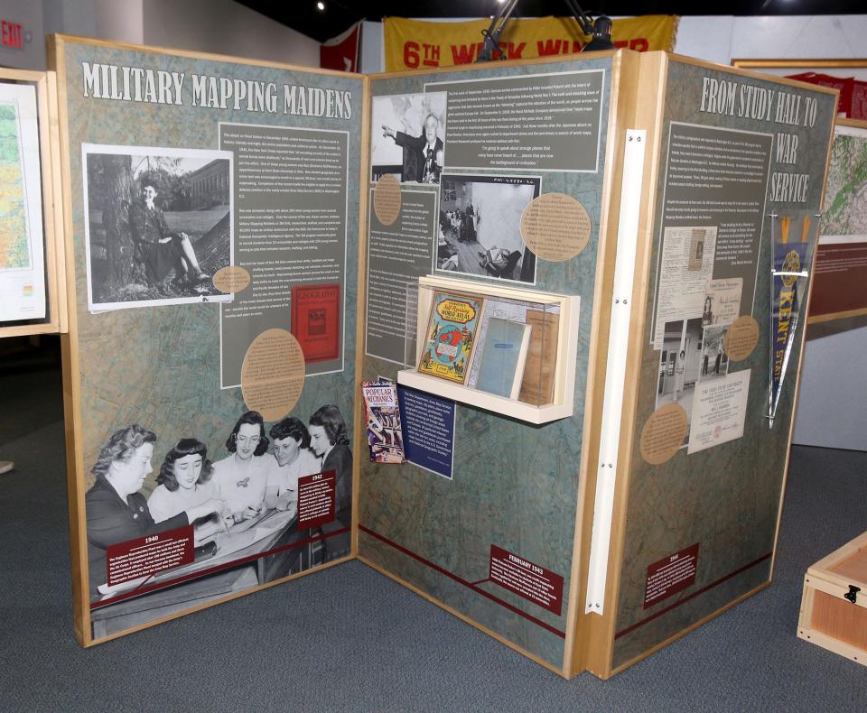The Military Mapping Maidens exhibit is shown at MAPS Air Museum in Green on Friday, May 6, 2022. 