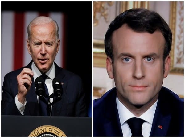 US President Joe Biden and his French counterpart Emmanuel Macron