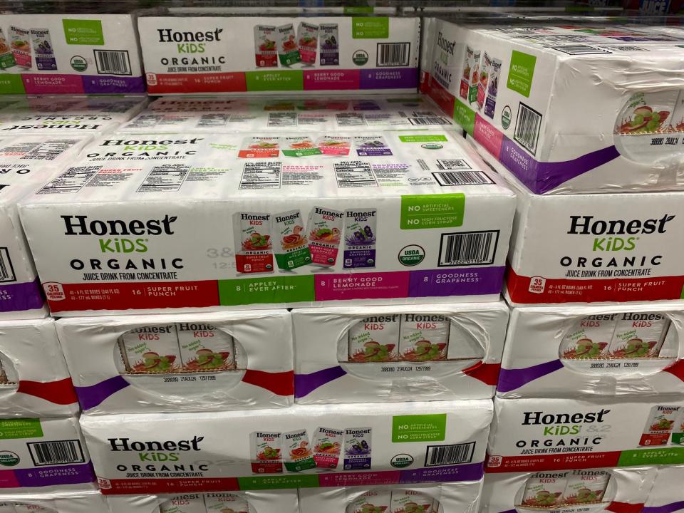 Honest Kids organic juice