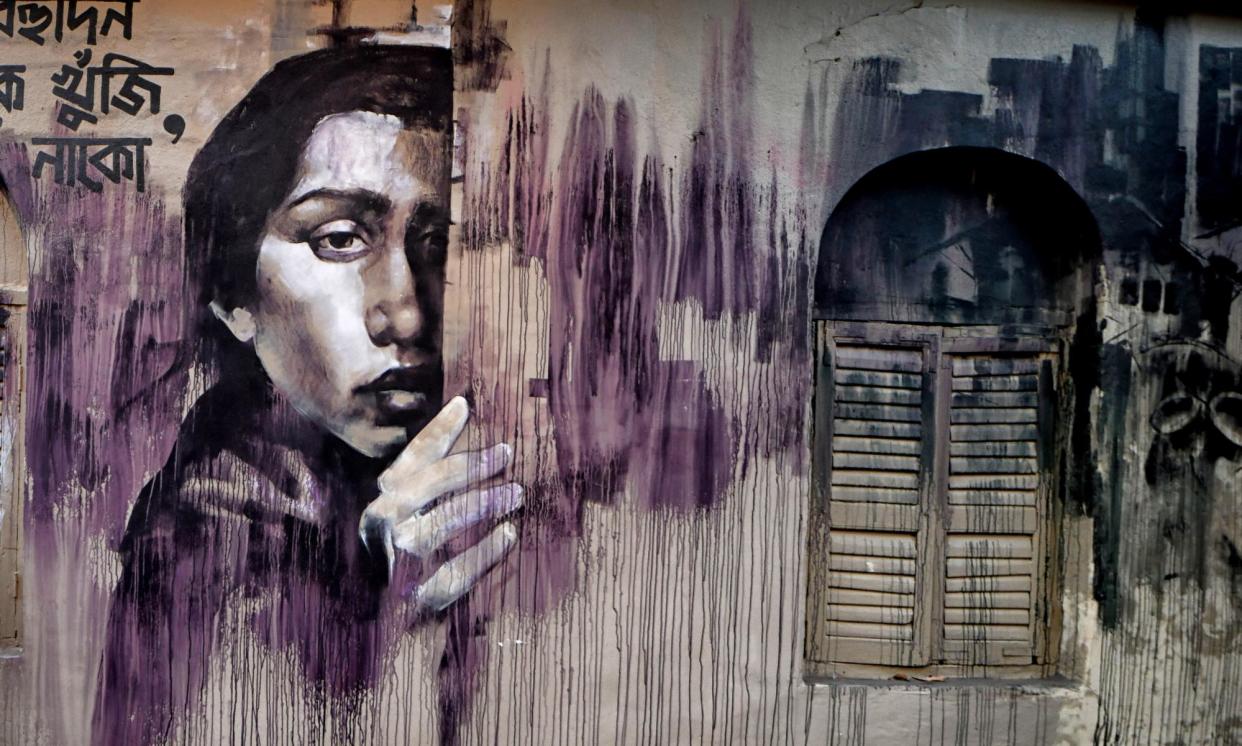 <span>A mural in Kolkata illustrates women's struggle for empowerment in India – the country is 129th out of 146 countries for overall gender parity.</span><span>Photograph: Avishek Das/LightRocket/Getty Images</span>