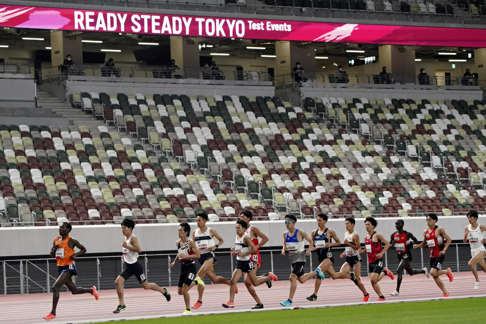 Fans will be banned from Tokyo-area stadiums and arenas when the Olympics begin. (AP)