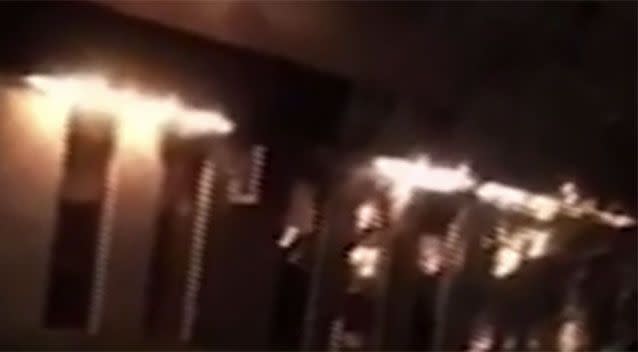 Arsonists torched an Islamic centre in Melbourne’s north in November and December last year. Picture: 7 News