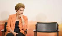 Brazilian President Dilma Rousseff attends the launching of the Agricultural and Livestock Plan for 2016/2017, at Planalto Palace in Brasilia, on May 4, 2016