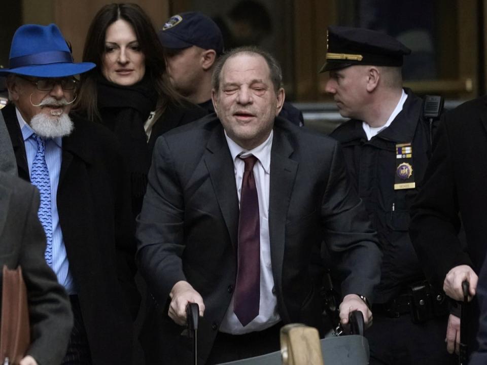 Weinstein used a walker while appearing in court during his 2020 sexual assault trial (AFP via Getty Images)