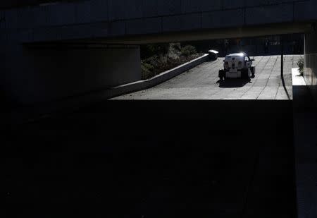 A driverless pod is tested in Milton Keynes, Britain, October 11, 2016. REUTERS/Darren Staples