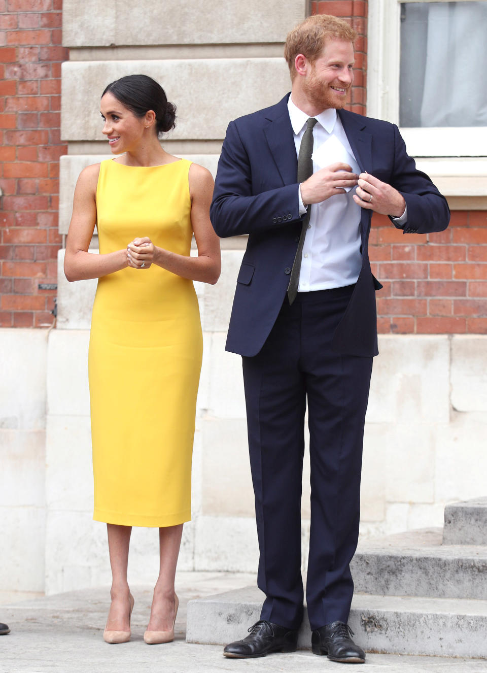 Prince Harry and Meghan Markle at the Your Commonwealth Youth Challenge reception on 5 July 2018