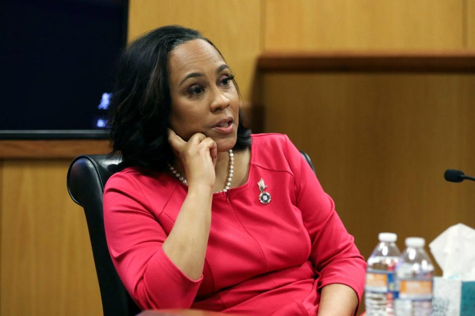 Willis has accused Trump and his team of ‘playing the race card’ due to the scrutiny she’s received (Alyssa Pointer/Pool Photo via AP)
