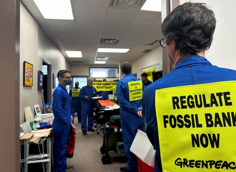 Climate protesters occupy the office of Canada's Deputy Prime Minister and Minister of Finance Chrystia Freeland
