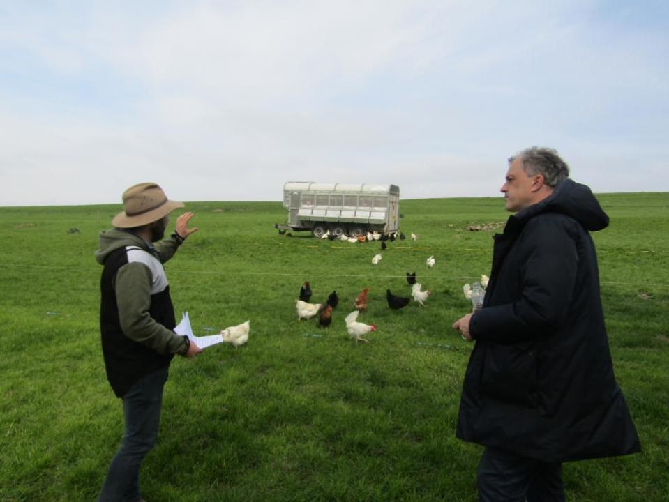 Darlington and Stockton Times: Julian Smith with James Johnson at Mallard Grange, Ripon