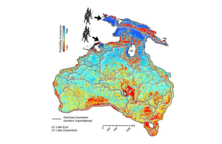 Ancient landscapes point to Australia’s initial human migration paths