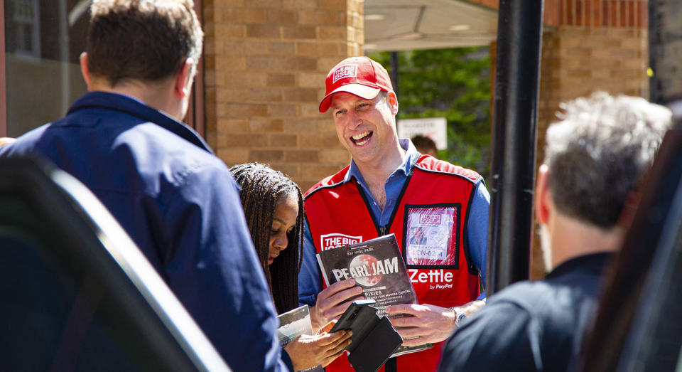 Prince William spent a day selling The Big Issue in June. (PA)