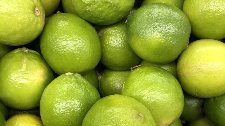 fresh lime fruits