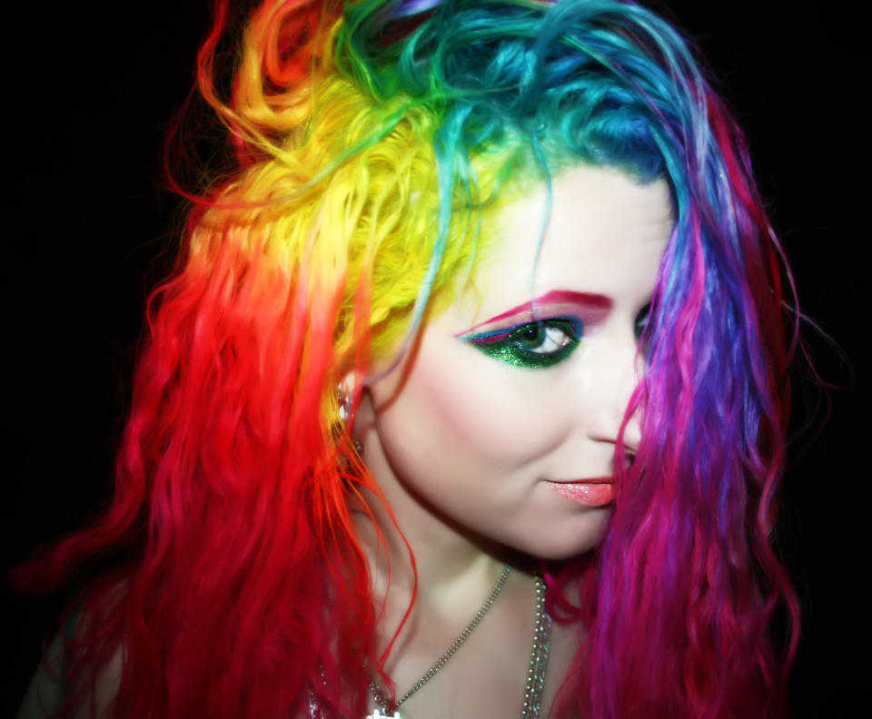 132) Allover Rainbow