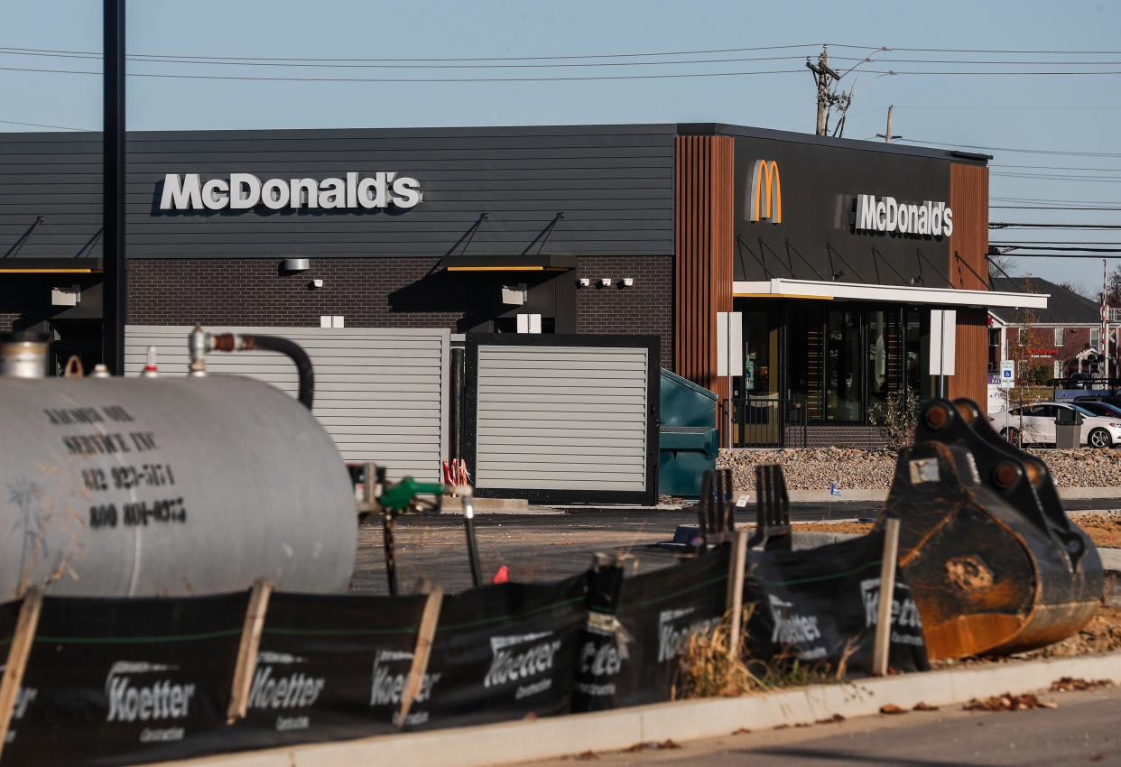 A McDonald's is being built on Veterans Parkway in Jeffersonville. Nov. 13, 2023.