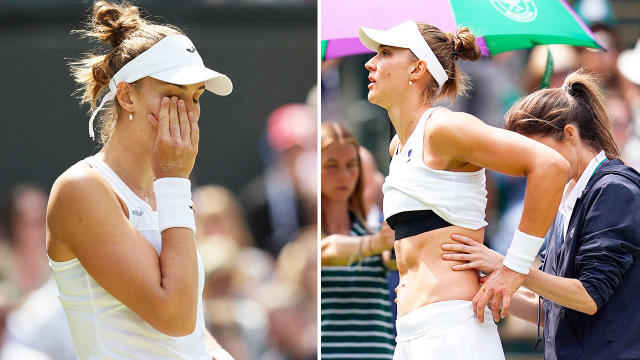 Elena Rybakina rival in tears during 'heartbreaking' Wimbledon scenes -  Yahoo Sport