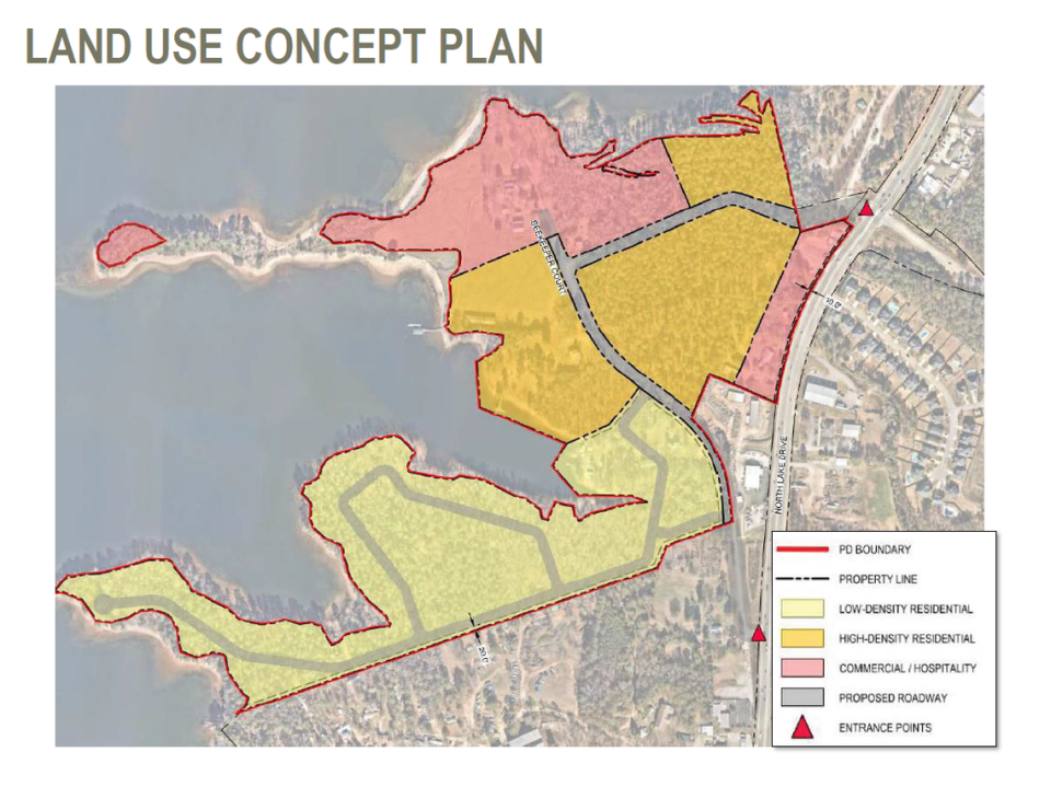 A map of the Smallwood Cove development on Lake Murray approved by the town of Lexington. Town of Lexington