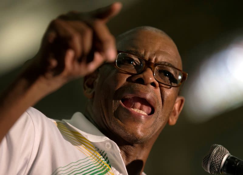 FILE PHOTO: African National Congress Secretary General Ace Magashule speaks during an ANC Youth League rally in Pietermaritzburg