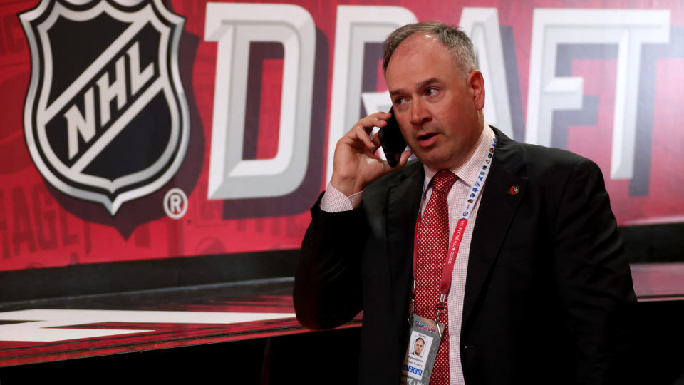 The Senators have shown Pierre Dorion the door. (Photo by Dave Sandford/NHLI via Getty Images)