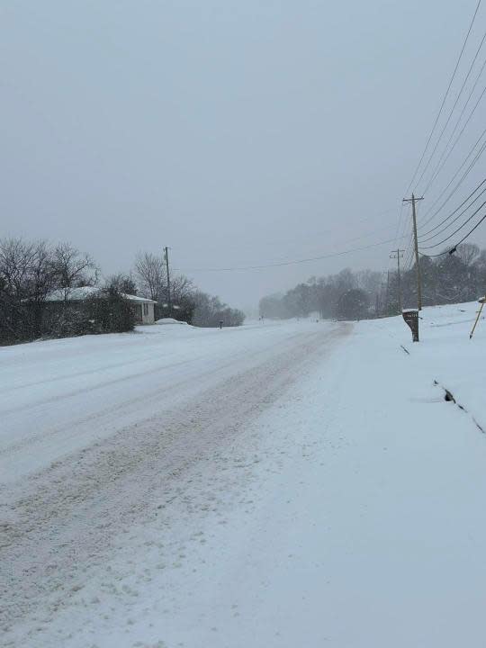 Snow in Giles County (Courtesy: Giles County Fire and Rescue)