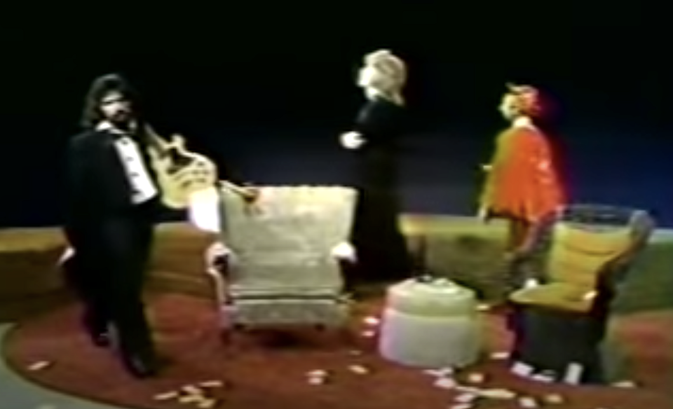 John Oates, Daryl Hall, and the Devil in the 1973 'She's Gone' music video. (Photo: YouTube)