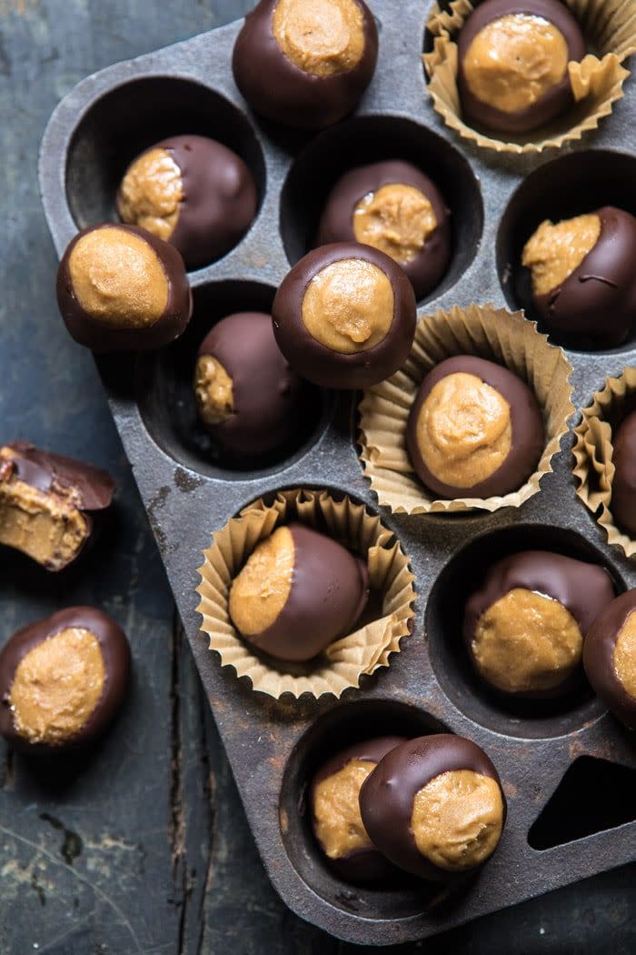 Dark Chocolate Buckeyes