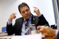 Secretary for Investment Partnerships Program Adalberto Santos de Vasconcelos gestures during an interview for Reuters in Brasilia, Brazil January 21, 2019. REUTERS/Adriano Machado