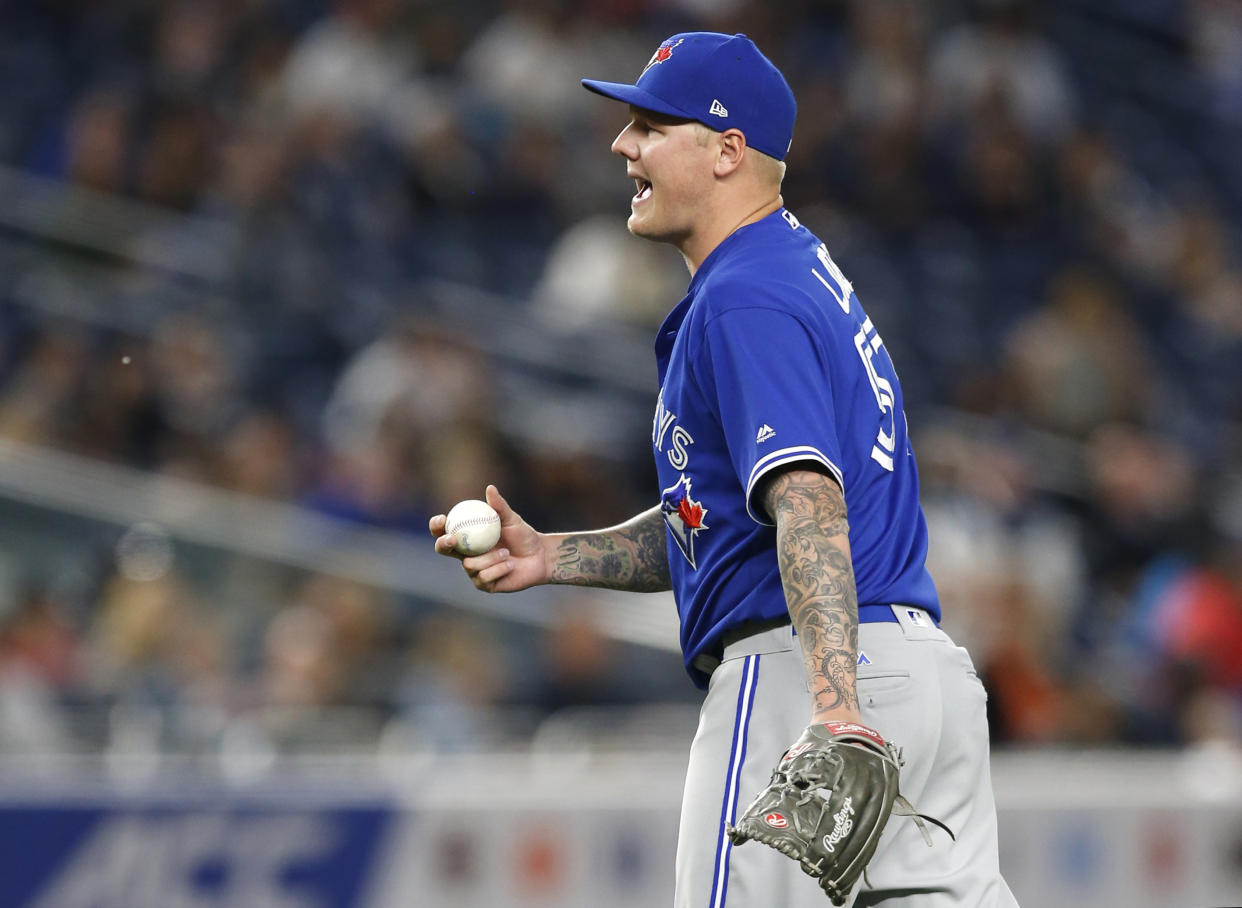 Mat Latos is no longer an MLB pitcher, but is still making headlines after sparking a benches-clearing brawl in an independent league game Saturday. (AP)