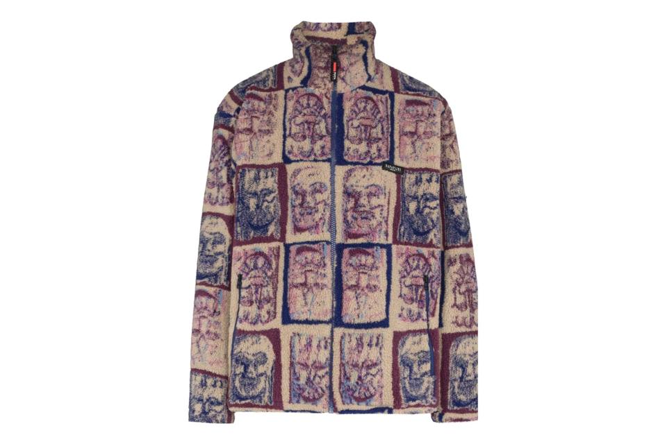 Napa by Martine Rose portrait print fleece jacket